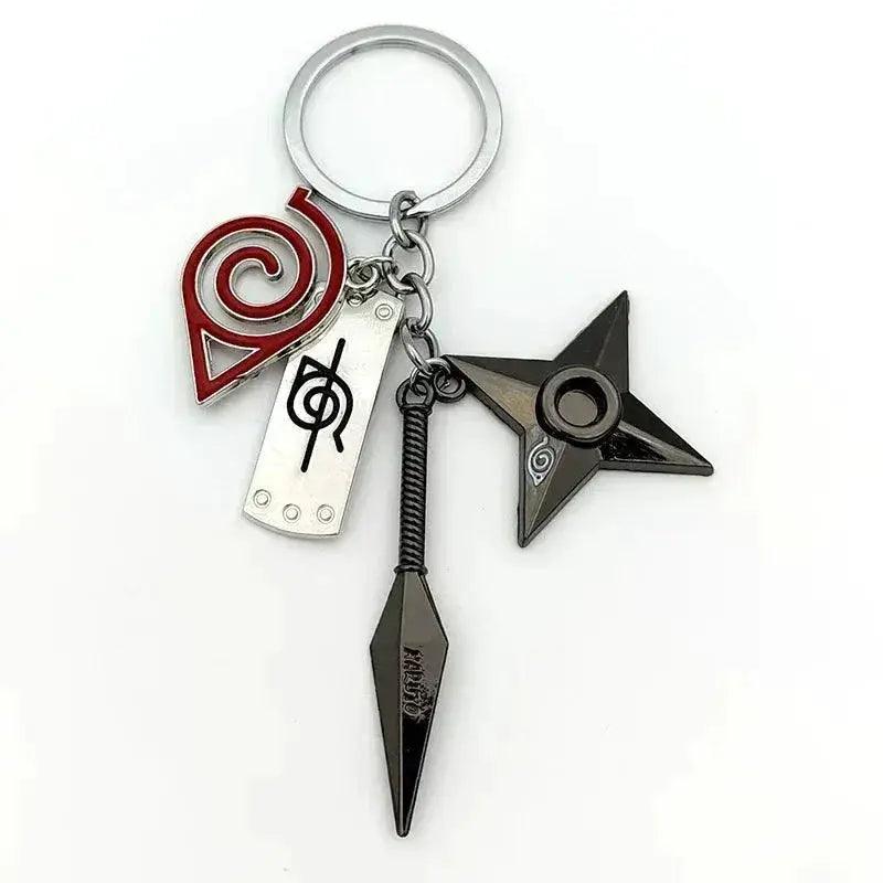  Naruto Shippuden Keychains Toy Kunai Shuriken Konoha Anime Key Chains Accessories Gift -  ToylandEU™