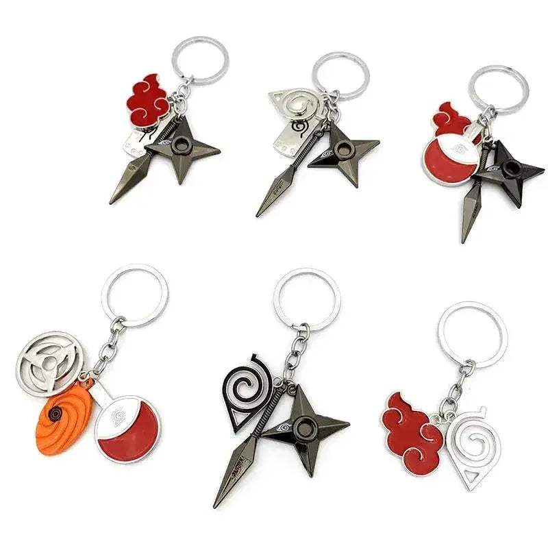 Naruto Keychains Durable Metal Kunai Shuriken Set Gift - ToylandEU