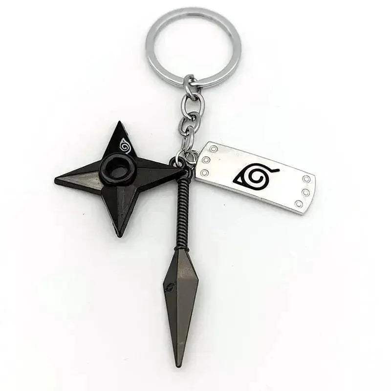 Naruto Keychains Durable Metal Kunai Shuriken Set Gift - ToylandEU