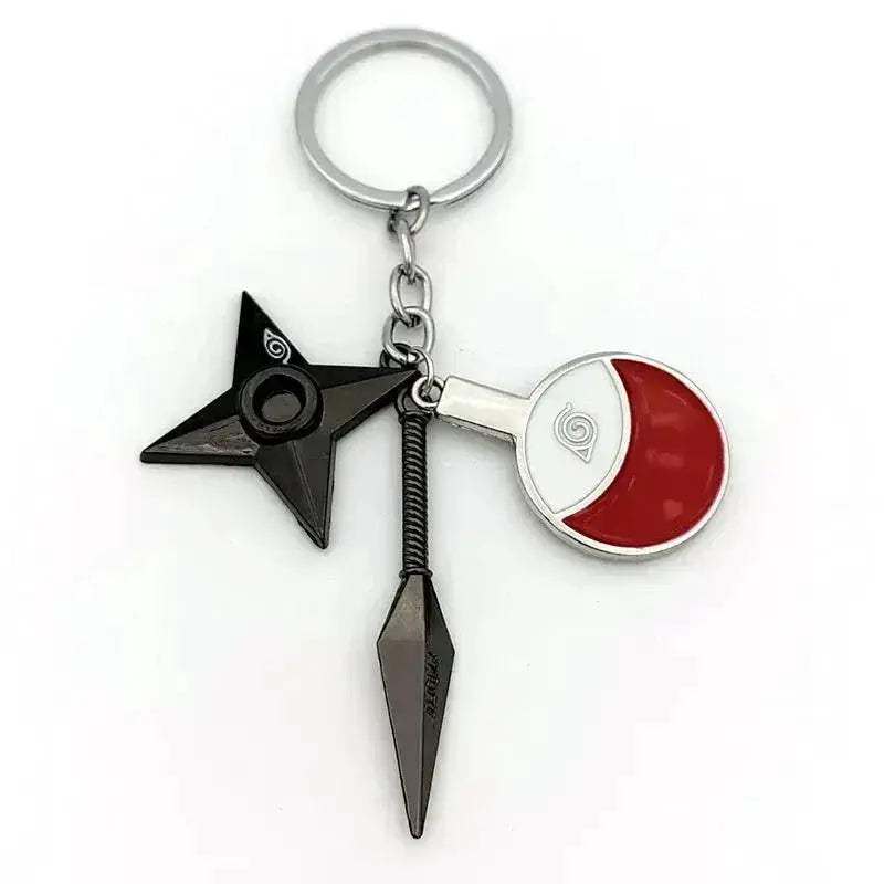 Naruto Keychains Durable Metal Kunai Shuriken Set Gift - ToylandEU