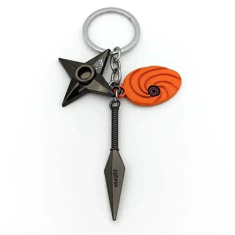 Naruto Keychains Durable Metal Kunai Shuriken Set Gift - ToylandEU