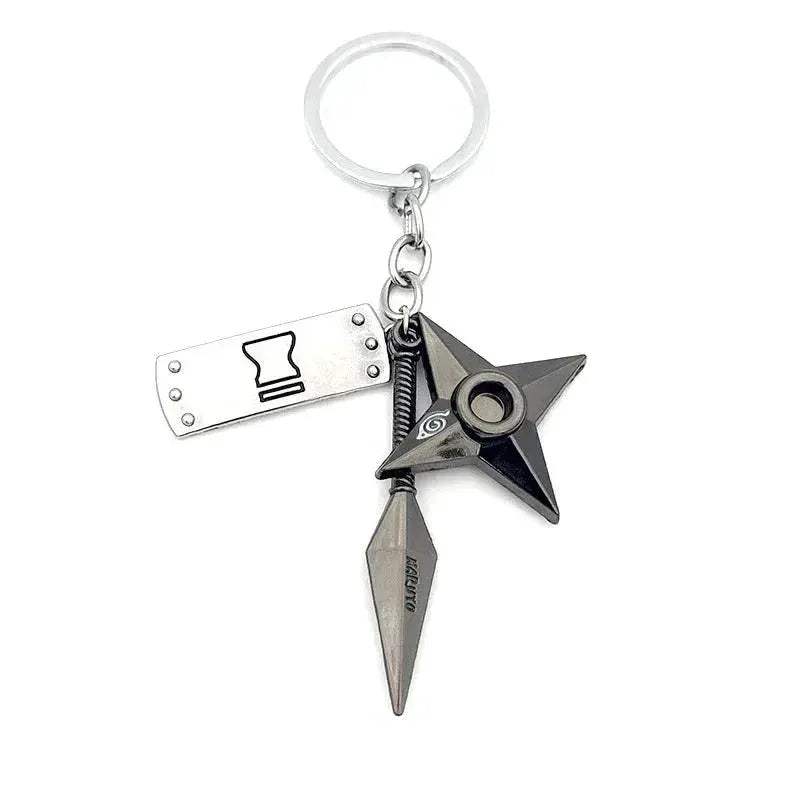Naruto Keychains Durable Metal Kunai Shuriken Set Gift - ToylandEU