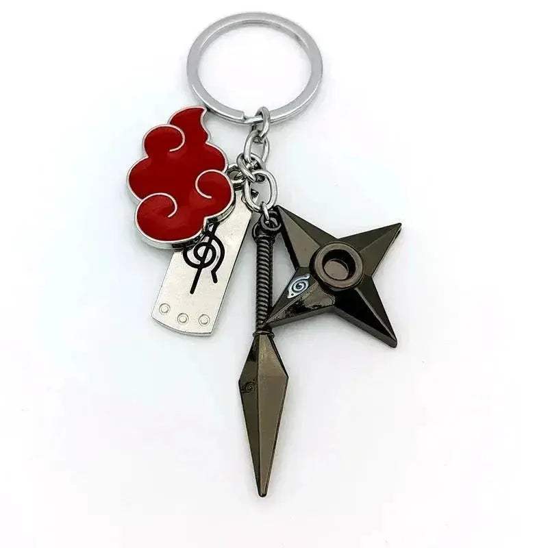 Naruto Keychains Durable Metal Kunai Shuriken Set Gift - ToylandEU