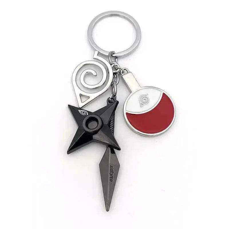 Naruto Keychains Durable Metal Kunai Shuriken Set Gift - ToylandEU
