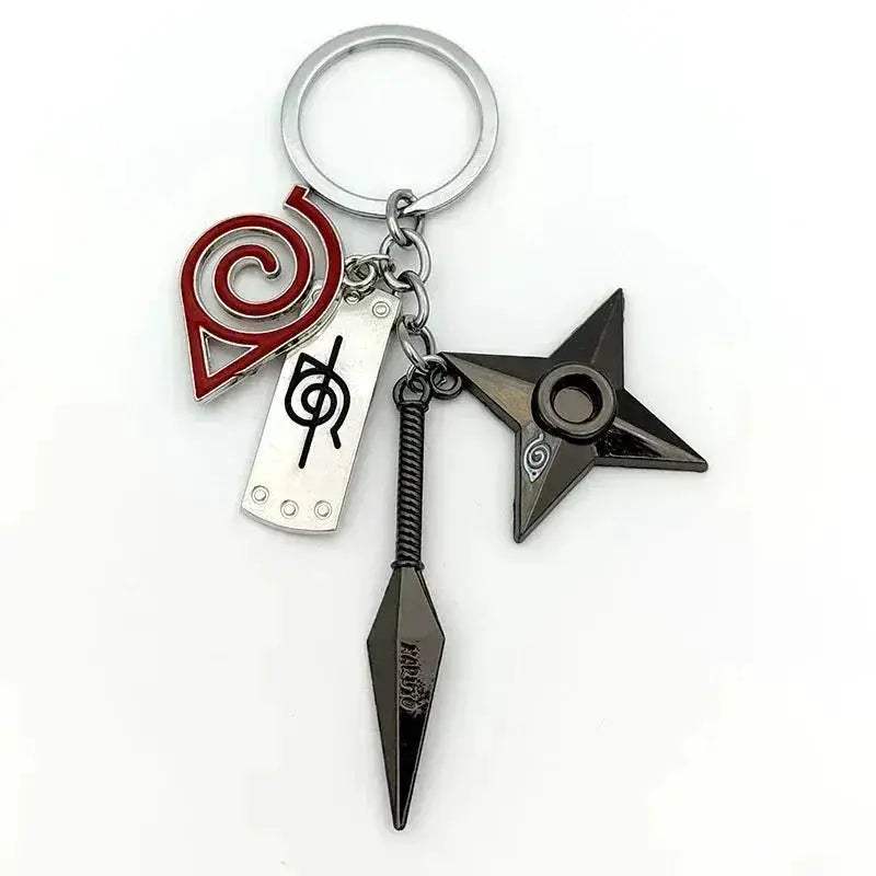 Naruto Keychains Durable Metal Kunai Shuriken Set Gift - ToylandEU