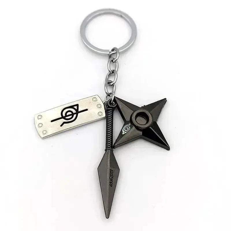 Naruto Keychains Durable Metal Kunai Shuriken Set Gift - ToylandEU