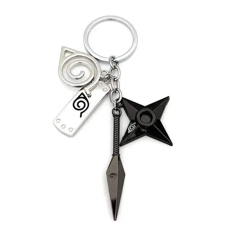 Naruto Keychains Durable Metal Kunai Shuriken Set Gift - ToylandEU