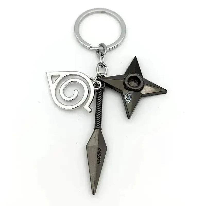 Naruto Keychains Durable Metal Kunai Shuriken Set Gift - ToylandEU