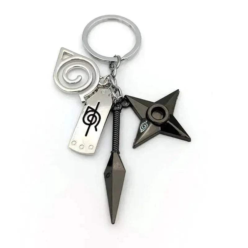 Naruto Keychains Durable Metal Kunai Shuriken Set Gift - ToylandEU
