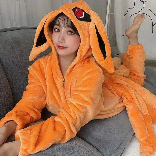 Naruto Kigurumi Fox Cosplay Pajamas For Cozy Lounging - ToylandEU