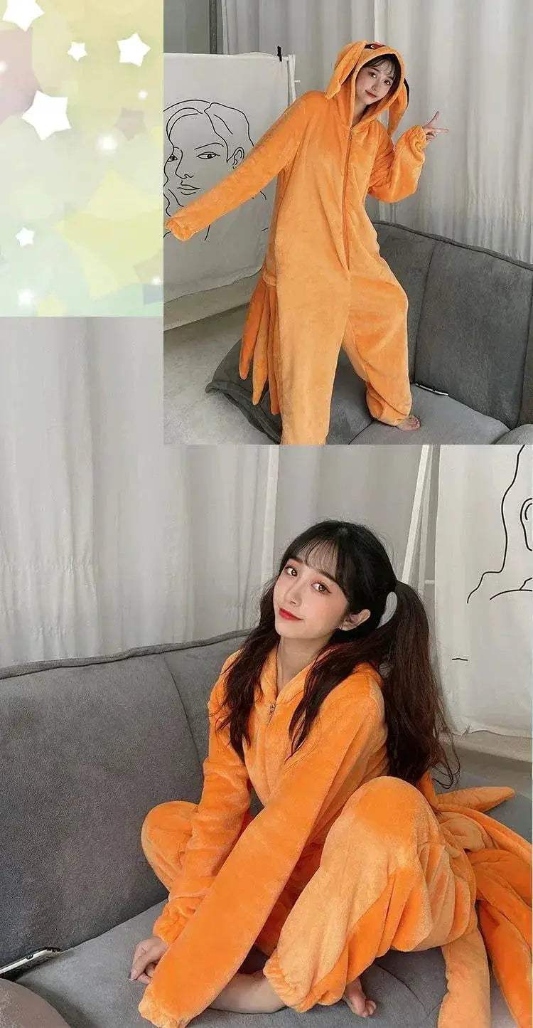 Naruto Kigurumi Fox Cosplay Pajamas For Cozy Lounging - ToylandEU