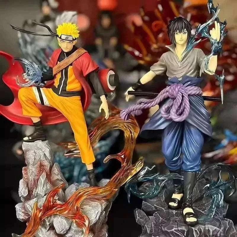 Naruto Shippuden PVC Figures Sasuke And Naruto 27cm Set