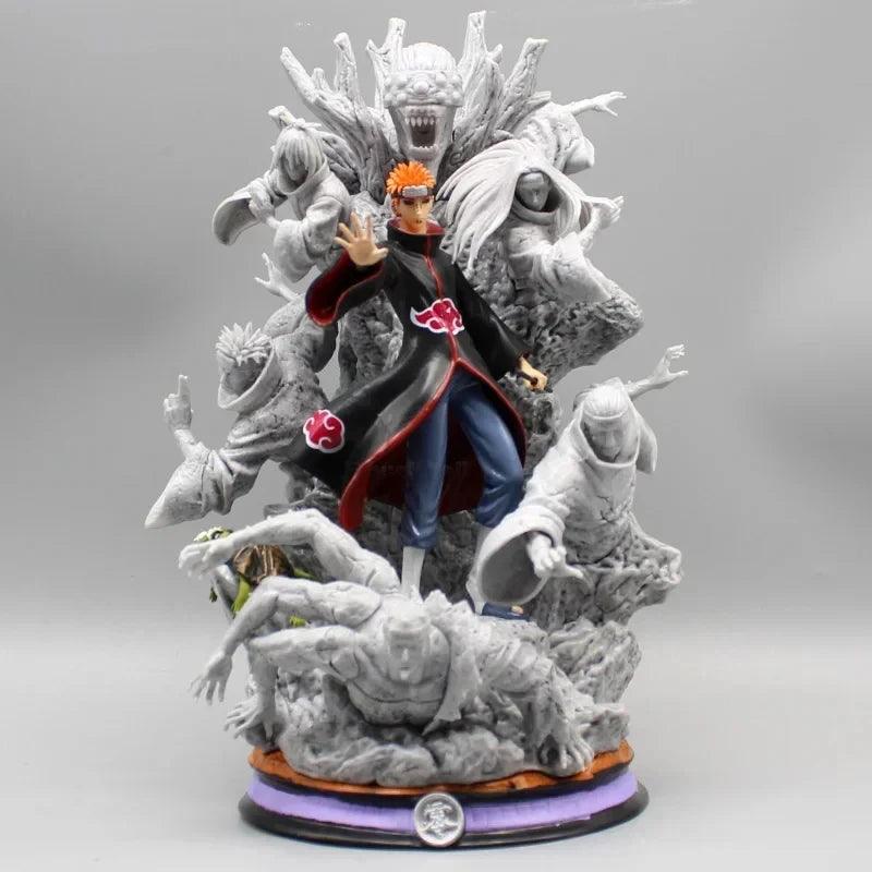  Naruto Shippuden Pain Anime Figure, Akatsuki Six Paths Nagato Figurine PVC Statue 27 cm 