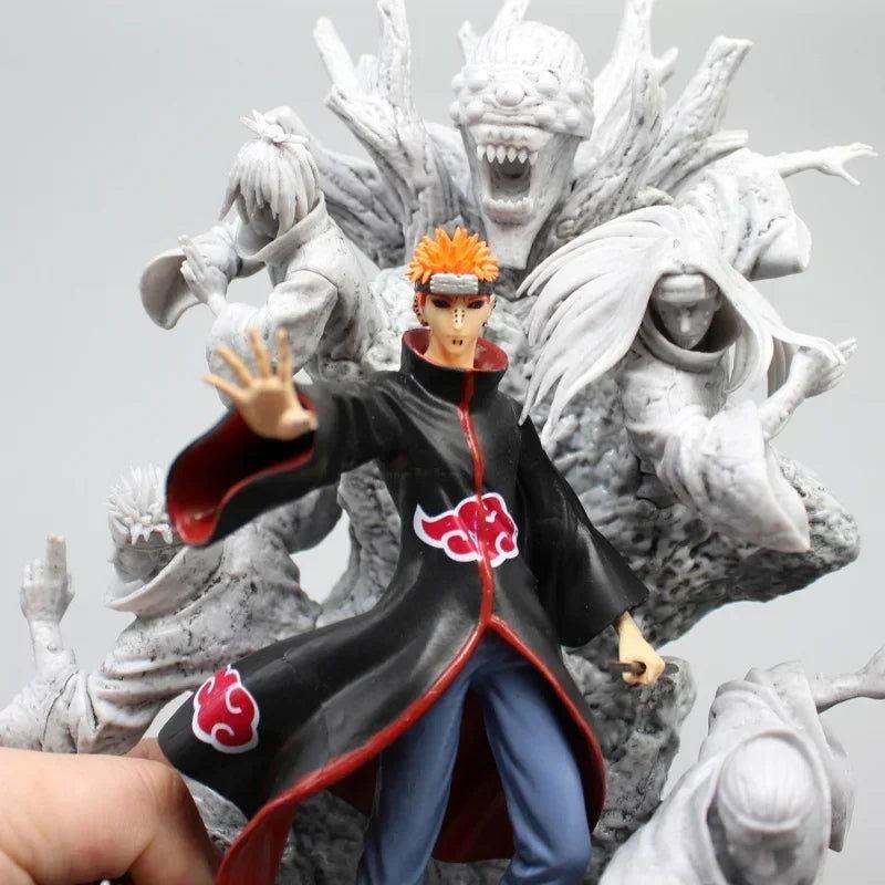  Naruto Shippuden Pain Anime Figure, Akatsuki Six Paths Nagato Figurine PVC Statue 27 cm 