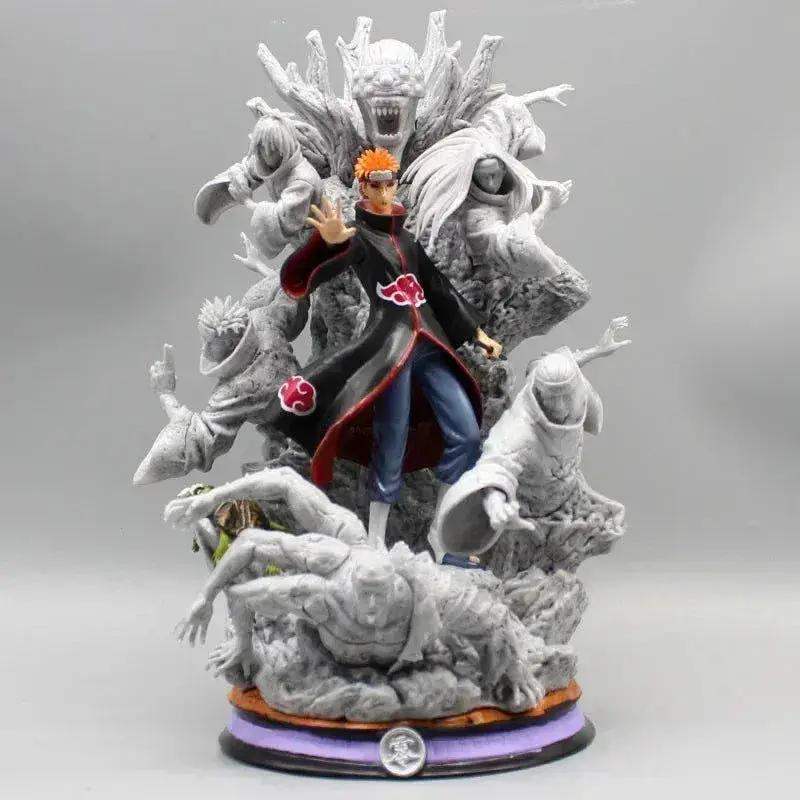 Naruto Shippuden Pain Anime Figure, Akatsuki Six Paths Nagato Figurine PVC Statue 27 cm - ToylandEU