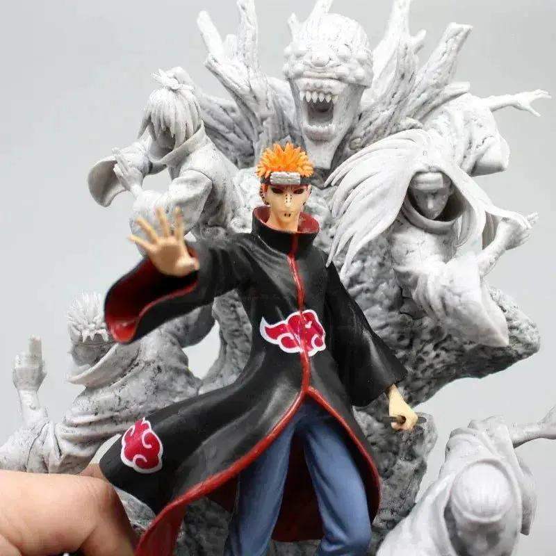Naruto Shippuden Pain Anime Figure, Akatsuki Six Paths Nagato Figurine PVC Statue 27 cm - ToylandEU
