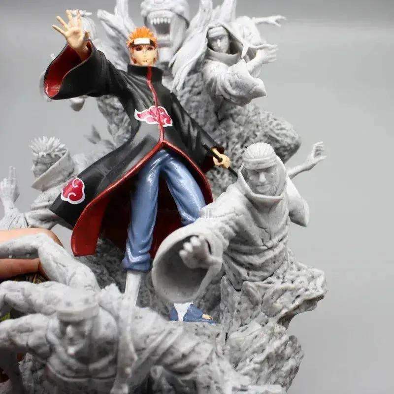 Naruto Shippuden Pain Anime Figure, Akatsuki Six Paths Nagato Figurine PVC Statue 27 cm - ToylandEU