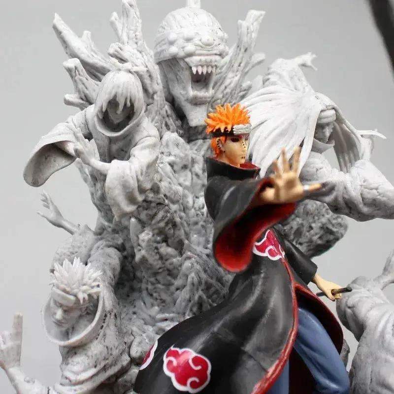 Naruto Shippuden Pain Anime Figure, Akatsuki Six Paths Nagato Figurine PVC Statue 27 cm - ToylandEU