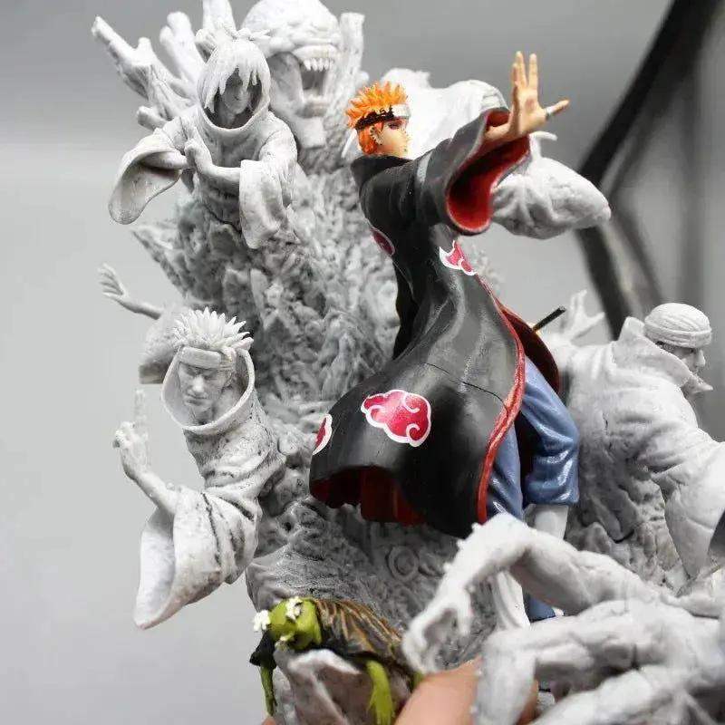 Naruto Shippuden Pain Anime Figure, Akatsuki Six Paths Nagato Figurine PVC Statue 27 cm - ToylandEU