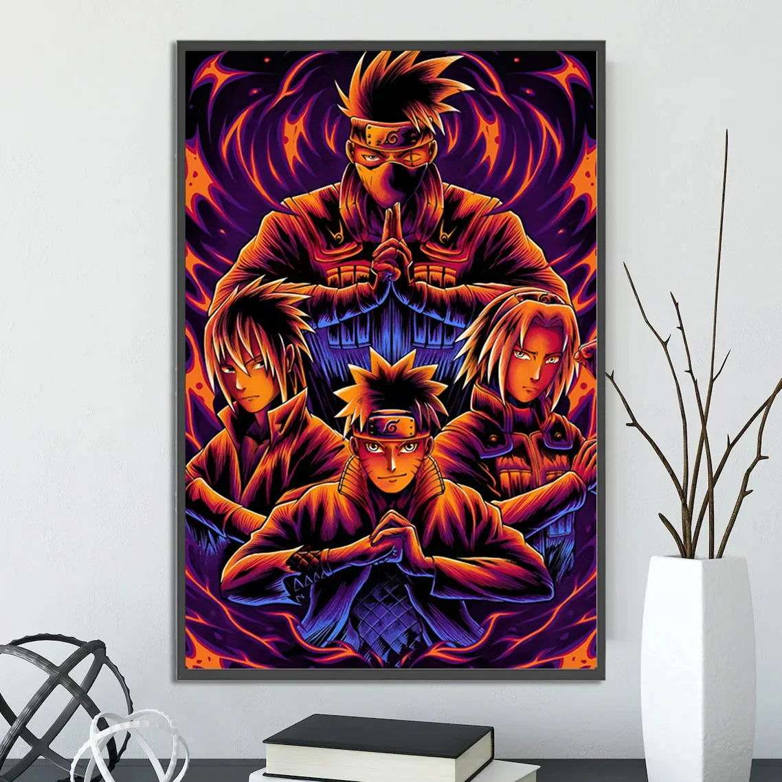  Naruto Shippuden Self Adhesive Poster Wall Art Premium 