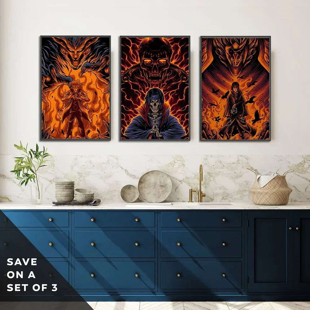  Naruto Shippuden Self Adhesive Poster Wall Art Premium 