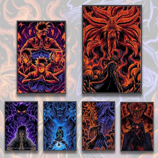  Naruto Shippuden Self Adhesive Poster Wall Art Premium 