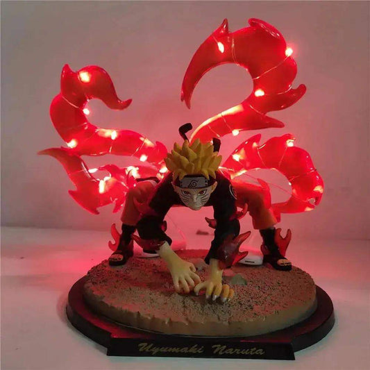  Naruto Uzumaki Bijuu Form LED Anime Figure, Naruto Shippuden Collectible Decor 15 cm -  ToylandEU™