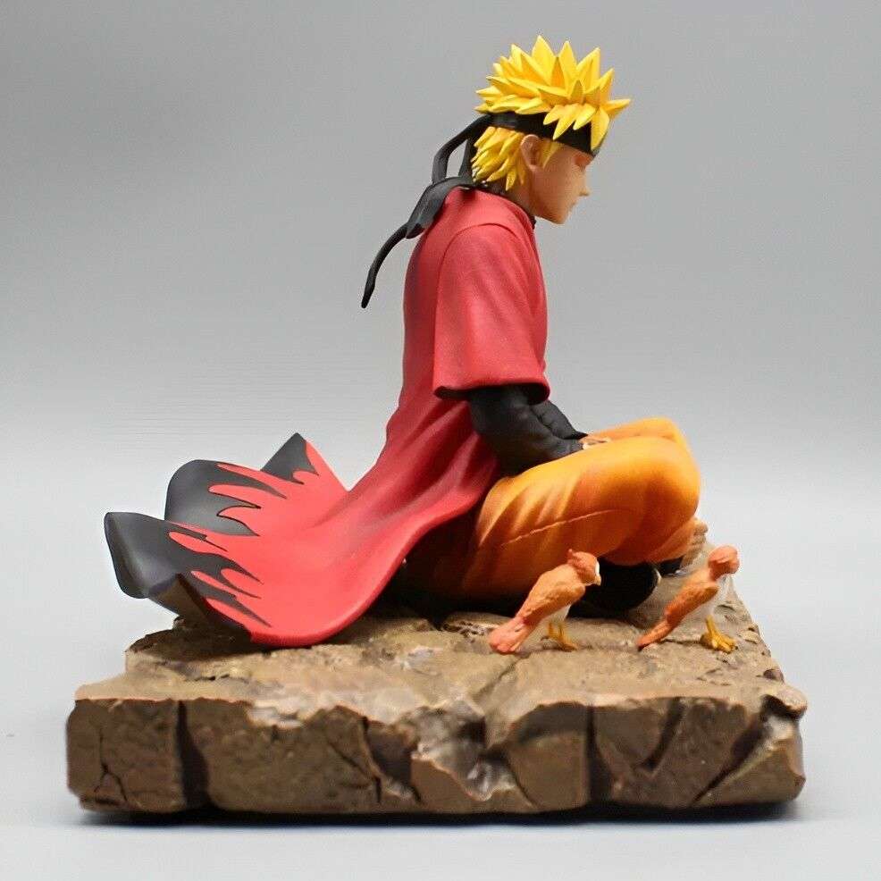  Naruto Uzumaki Sage Mode Anime Figure, Senjutsu Chakra Meditate Figurines 15cm/6in 