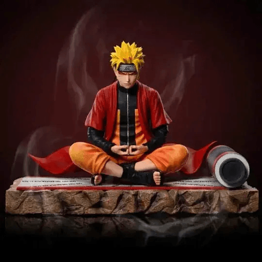 Naruto Uzumaki Sage Mode Anime Figure, Senjutsu Chakra Meditate Figurines 15cm/6in - ToylandEU