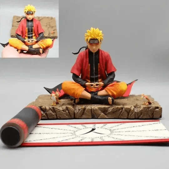 Naruto Uzumaki Sage Mode Anime Figure, Senjutsu Chakra Meditate Figurines 15cm/6in - ToylandEU