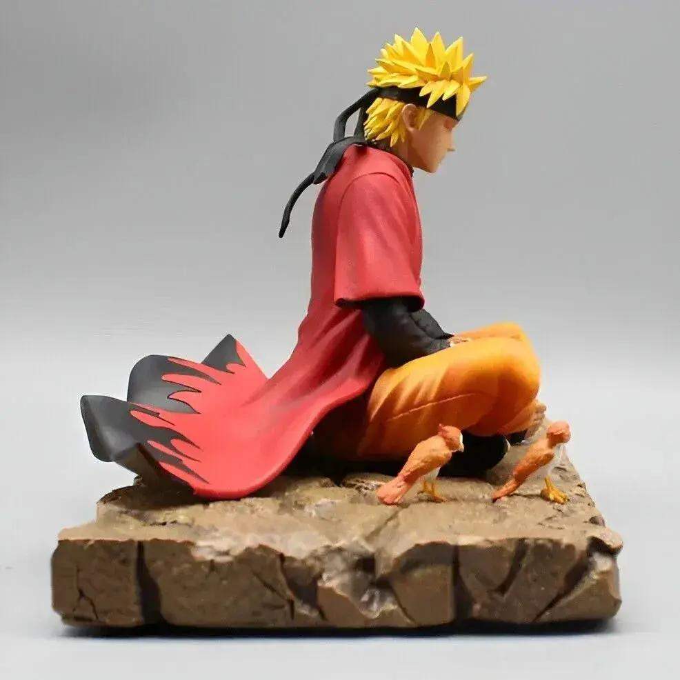 Naruto Uzumaki Sage Mode Anime Figure, Senjutsu Chakra Meditate Figurines 15cm/6in - ToylandEU