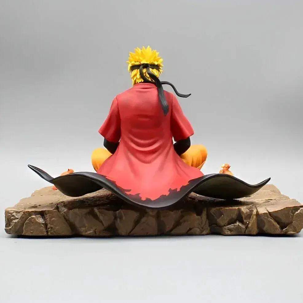 Naruto Uzumaki Sage Mode Anime Figure, Senjutsu Chakra Meditate Figurines 15cm/6in - ToylandEU