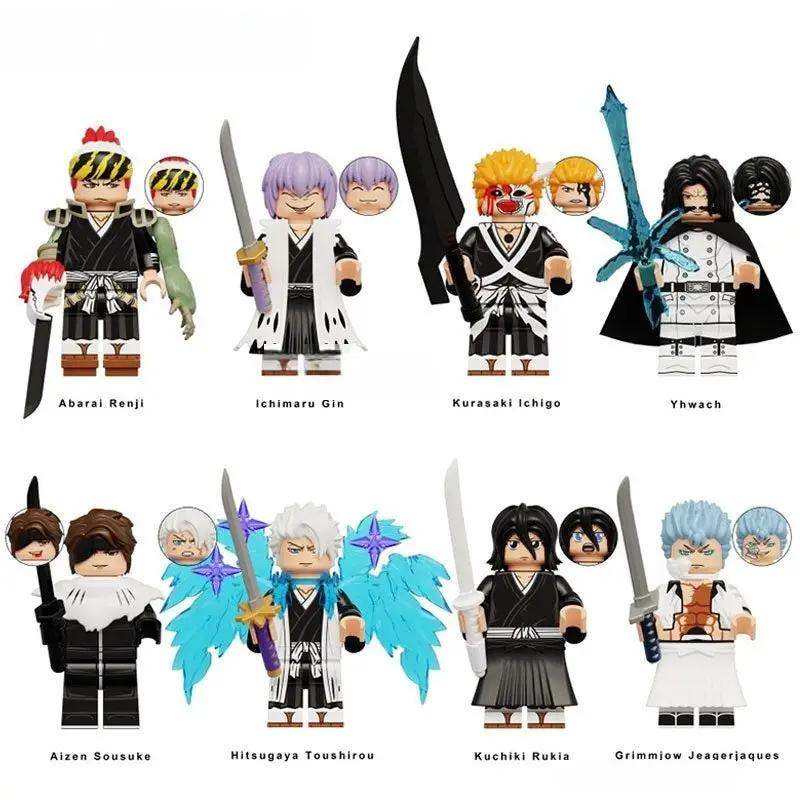 Naruto set of 8 Lego Anime Minifigures Custom Toys S6 - Minifigure Toys