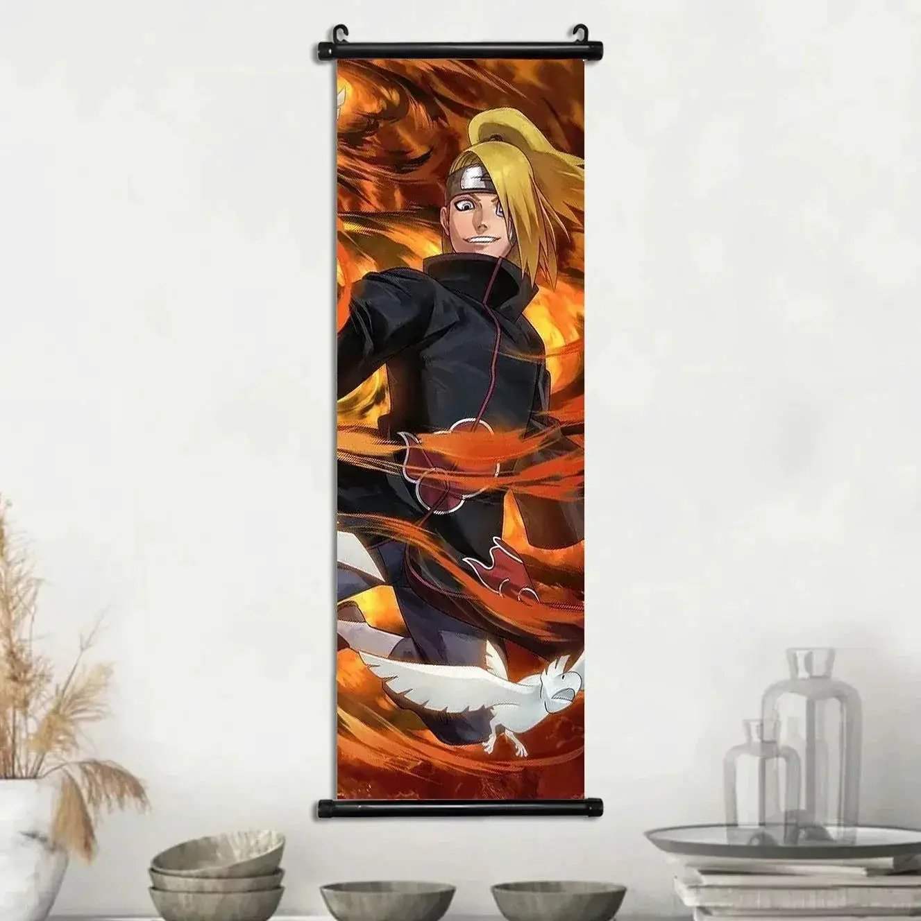 Naruto Shippuden Akatsuki Members Posters, Hot Japanese Anime Poster Scroll Style Canvas Wall Art Wall Hanging Home Decor - CLOUDANIMESTUDIO