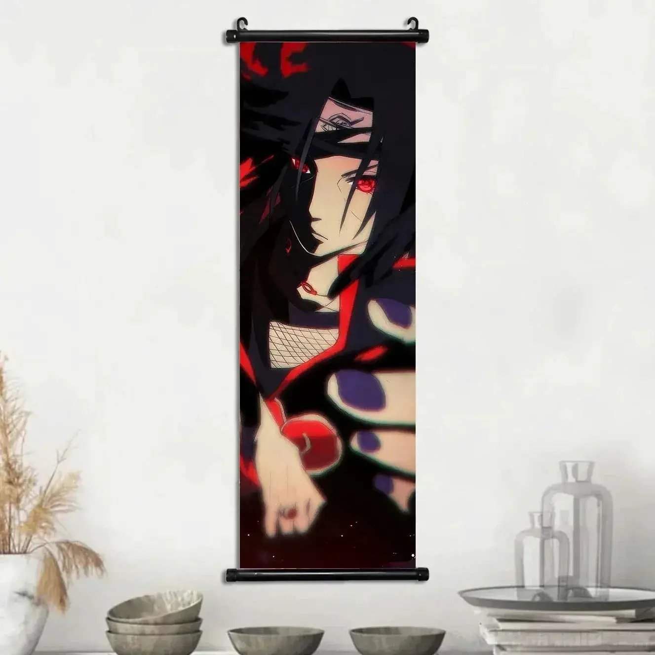 Naruto Shippuden Akatsuki Members Posters, Hot Japanese Anime Poster Scroll Style Canvas Wall Art Wall Hanging Home Decor - CLOUDANIMESTUDIO