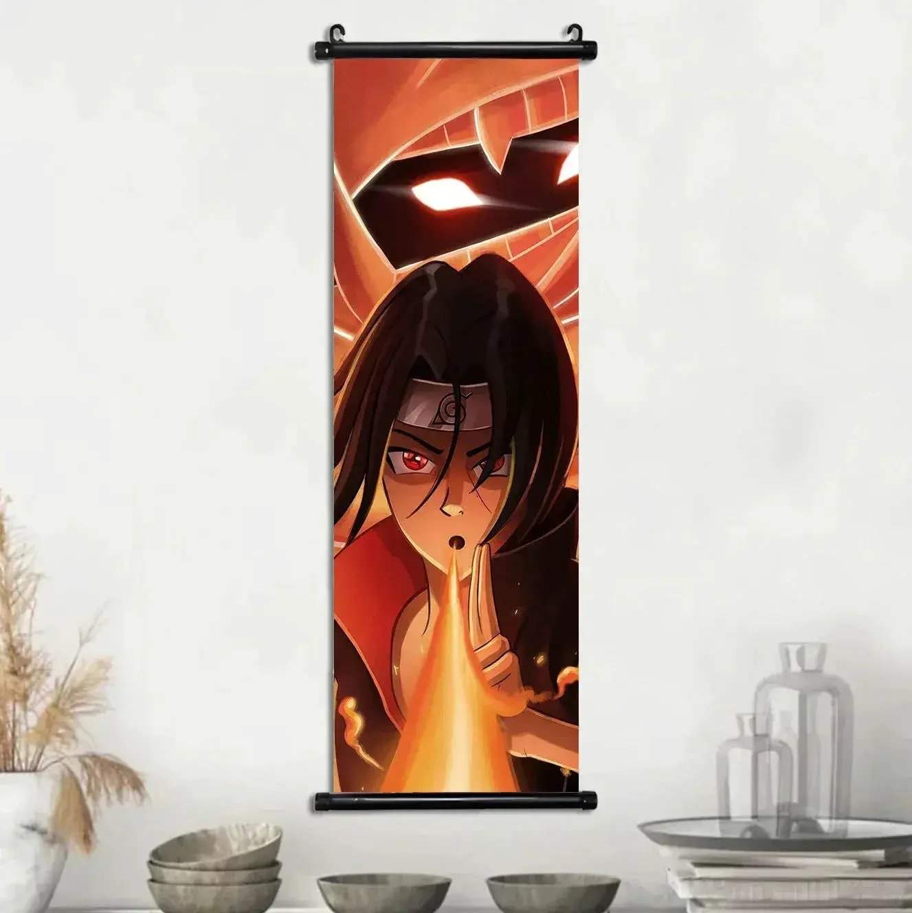 Naruto Shippuden Akatsuki Members Posters, Hot Japanese Anime Poster Scroll Style Canvas Wall Art Wall Hanging Home Decor - CLOUDANIMESTUDIO