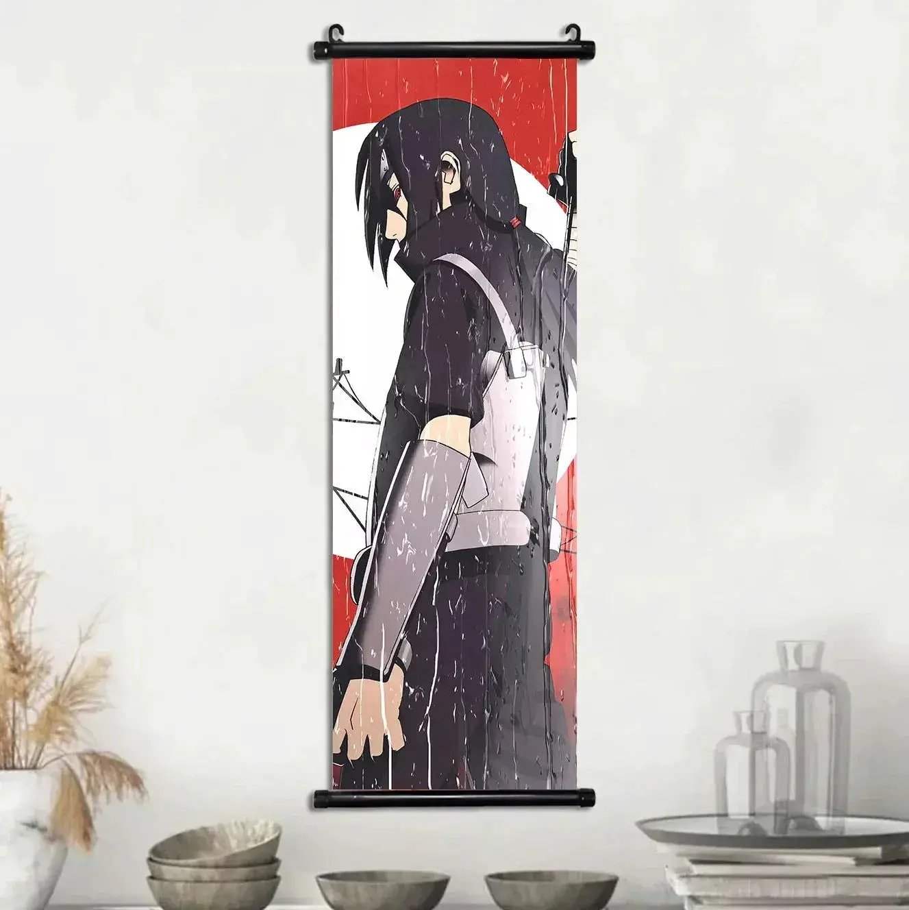 Naruto Shippuden Akatsuki Members Posters, Hot Japanese Anime Poster Scroll Style Canvas Wall Art Wall Hanging Home Decor - CLOUDANIMESTUDIO
