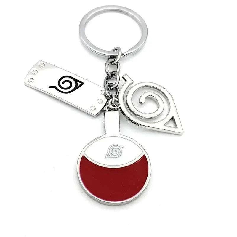 Naruto Shippuden Keychains Toy Kunai Shuriken Konoha Anime Key Chains Accessories Gift