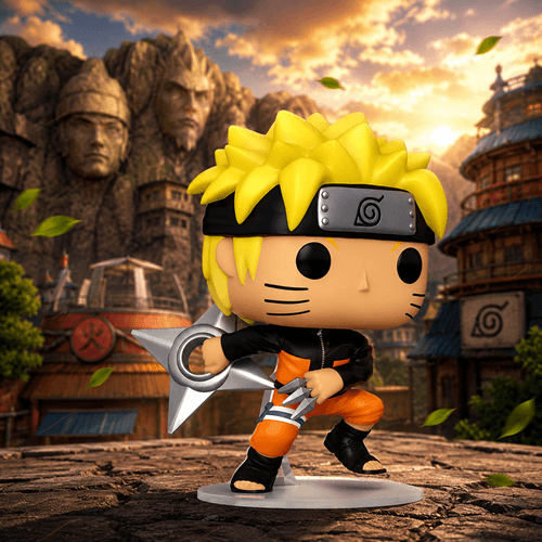 Funko Pop! Animation Naruto Shippuden Naruto Uzumaki with Shuriken | Vinyl Figure | Naruto Shippuden Fans