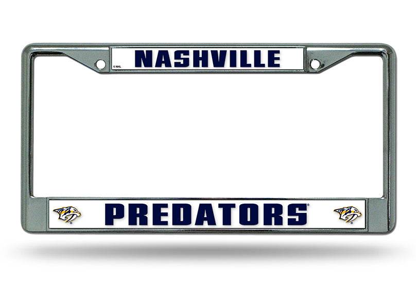 Nashville Predators Chrome License Plate Frame Order - ToylandEU