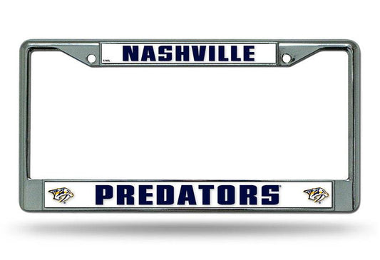 Nashville Predators Chrome License Plate Frame Order - ToylandEU