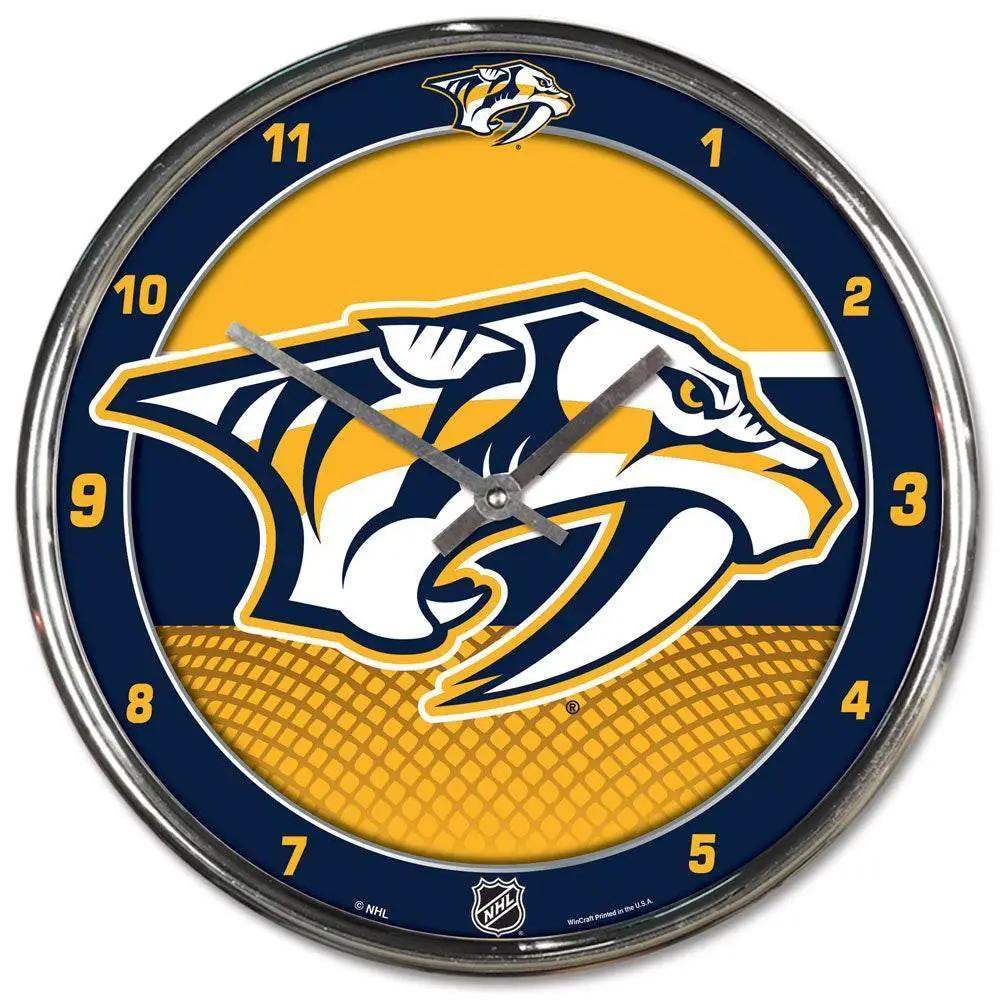  Nashville Predators Chrome Round Wall Clock Official Gear -  ToylandEU™