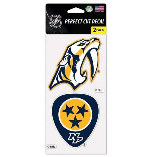  Nashville Predators Decal 4x4 Perfect Cut Set Pack 2 -  ToylandEU™