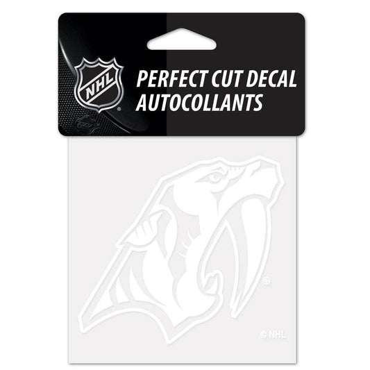 Nashville Predators Decal 4x4 Perfect Cut White Sticker - ToylandEU