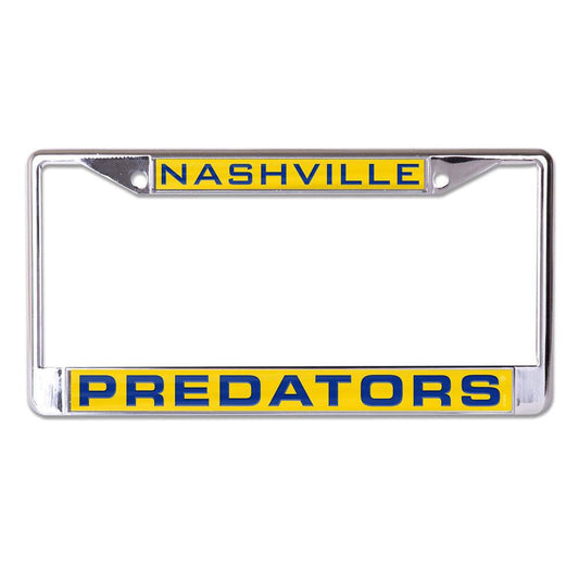 Nashville Predators Inlaid Chrome License Plate Frame - ToylandEU