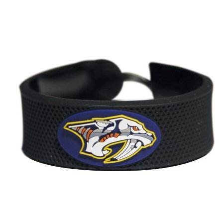 Nashville Predators Leather Bracelet With Ceramic Bead - ToylandEU