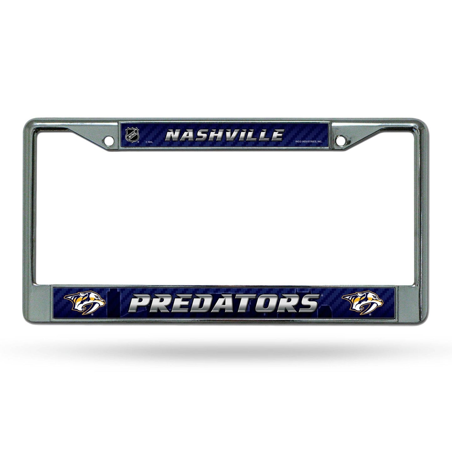 Nashville Predators License Plate Frame Chrome Insert - ToylandEU
