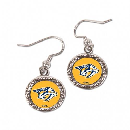 Nashville Predators Round Style Earrings Special Order - ToylandEU