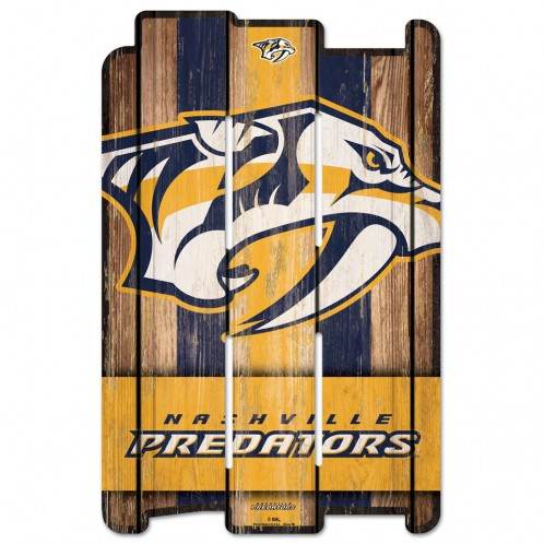 Nashville Predators Wood Fence Sign 11x17 Retro Style - ToylandEU