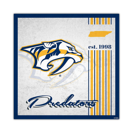 Nashville Predators Wood Sign 10x10 Album Design Custom - ToylandEU